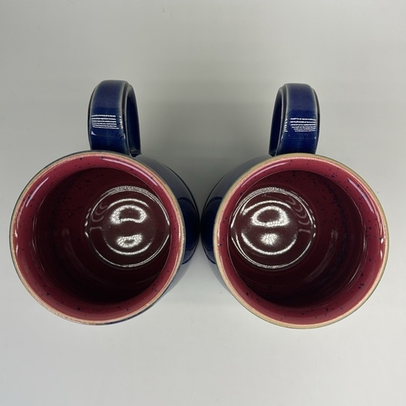 Denby England Cobalt Blue Pottery Mugs - Picture 5 of 8